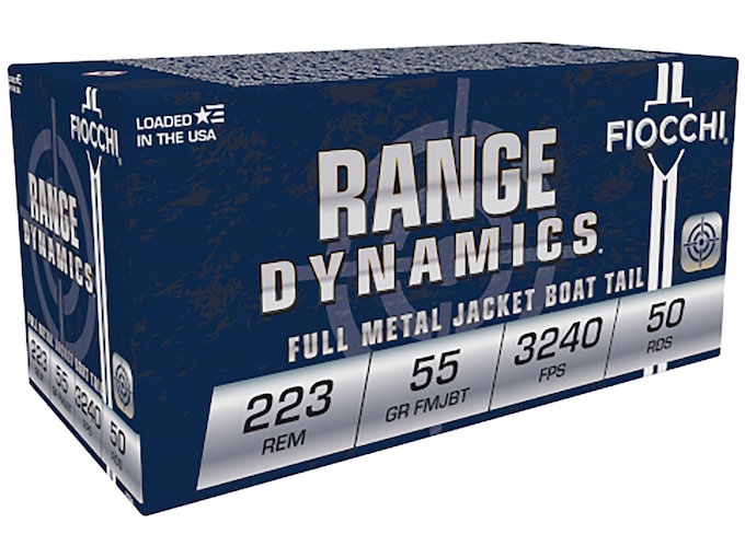 Fiocchi Shooting Dynamics Ammunition 223 Remington 55 Grain Full Metal Jacket