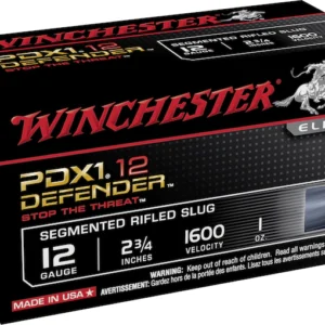 Winchester PDX1 Defender Ammunition 12 Gauge 2-3/4" 1 oz Segmenting Slug Box of 10