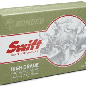 Swift High Grade Big Game Hunting Ammunition 6.5x55mm Swedish Mauser 130 Grain Scirocco II Box of 20