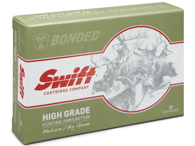 Swift High Grade Big Game Hunting Ammunition 270 Winchester 130 Grain Swift Scirocco II Box of 20