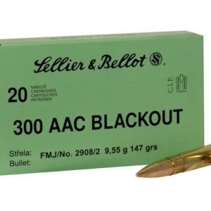 Sellier & Bellot Ammunition 300 AAC Blackout 147 Grain Full Metal Jacket