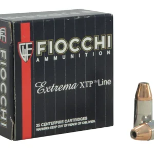 Fiocchi Extrema Ammunition 9mm Luger 115 Grain Hornady XTP Jacketed Hollow Point Box of 25