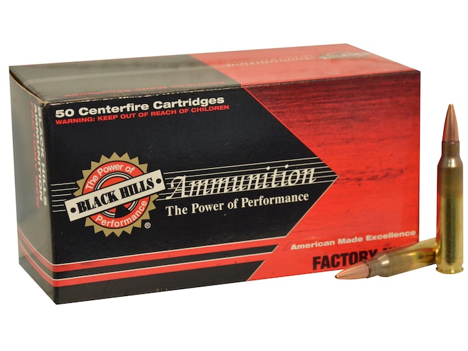 Black Hills Ammunition 5.56x45mm NATO 70 Grain Hornady GMX Hollow Point Boat Tail Lead-Free Box of 50