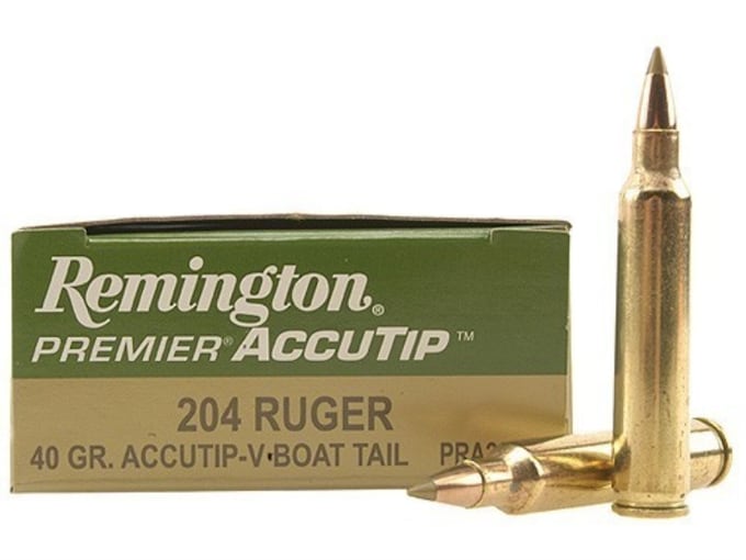 Remington Premier Varmint Ammunition 204 Ruger 40 Grain AccuTip Boat Tail