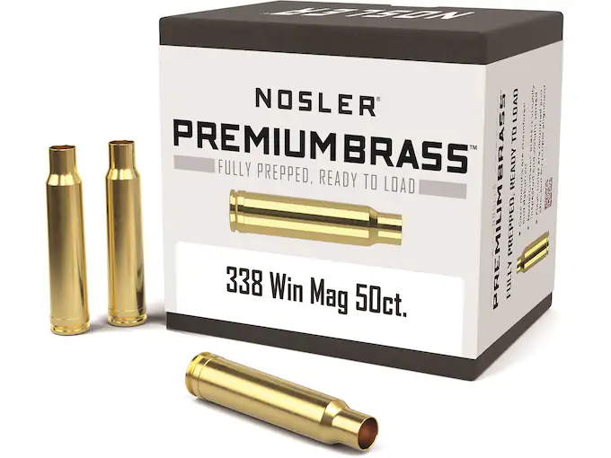Nosler Custom Brass 338 Winchester Magnum Box of 50