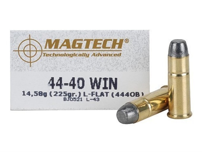 Magtech Cowboy Action Ammunition 44-40 WCF 225 Grain Lead Flat Nose Box of 50