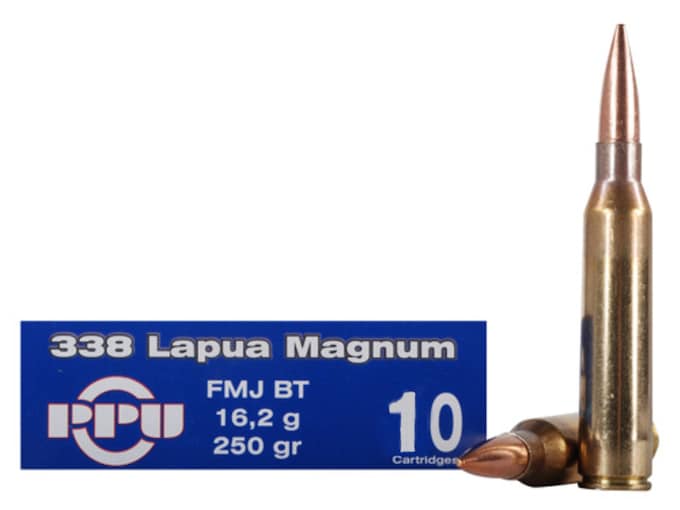Prvi Partizan Ammunition 338 Lapua Magnum 250 Grain Full Metal Jacket Boat Tail Box of 10