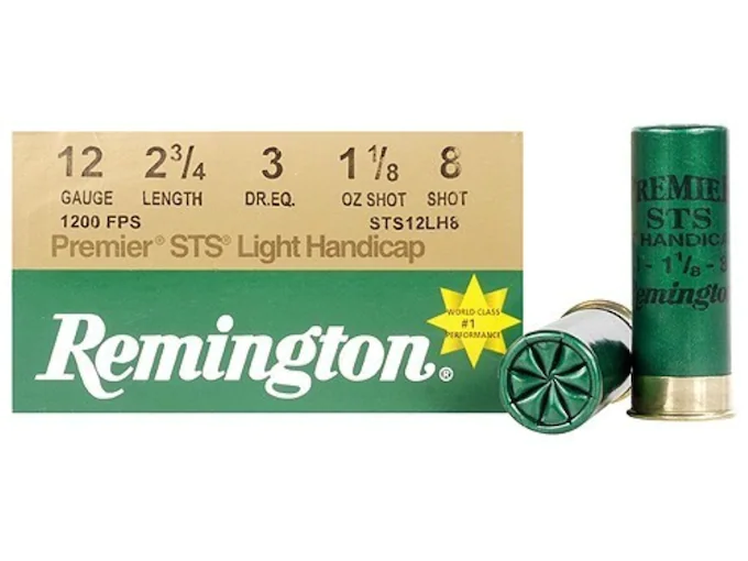 Remington Premier STS Target Ammunition 12 Gauge 2-3/4" 1-1/8 oz #8 Shot