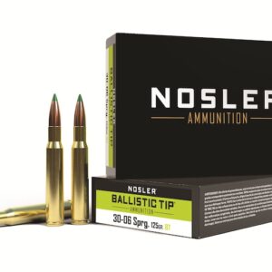 Nosler BT Ammunition 30-06 Springfield 125 Grain Ballistic Tip Box of 20