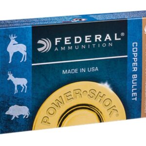 Federal Power-Shok Ammunition 300 Winchester Short Magnum (WSM) 180 Grain Copper Hollow Point Lead-Free Box of 20