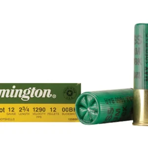 Remington Express Magnum Ammunition 12 Gauge 2-3/4" 00 Buckshot 12 Pellets Box of 5