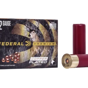 Federal Premium Vital-Shok Ammunition 12 Gauge 3" Buffered Copper Plated Buckshot