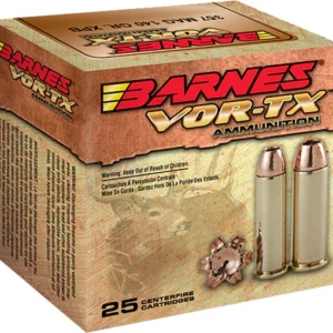 Barnes VOR-TX Ammunition 40 S&W 140 Grain Solid Hollow Point Lead Free Box of 20