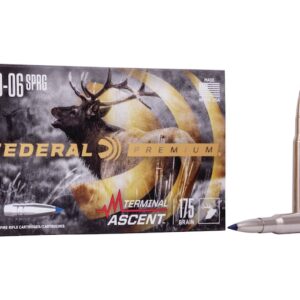 Federal Premium Terminal Ascent Ammunition 30-06 Springfield 175 Grain Polymer Tip Bonded Boat Tail Box of 20