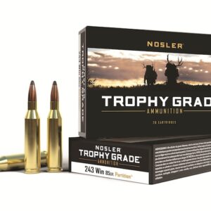 Nosler Trophy Grade Ammunition 243 Winchester 85 Grain Partition Box of 20