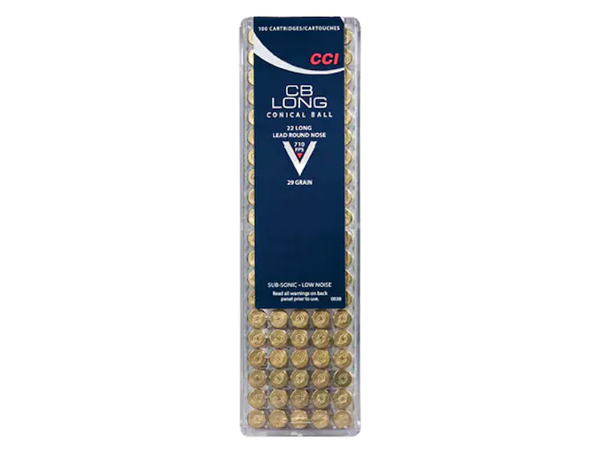 CCI Ammunition 22 CB Long 29 Grain Lead Round Nose Box of 100