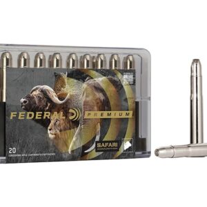 Federal Premium Safari Ammunition 470 Nitro Express 500 Grain Trophy Bonded Bear Claw Soft Point Box of 20