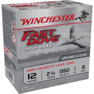 Winchester Fast Dove High Brass Ammunition 12 Gauge 2-3/4" 1 oz