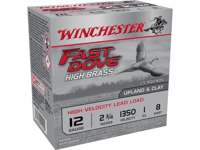 Winchester Fast Dove High Brass Ammunition 12 Gauge 2-3/4" 1 oz