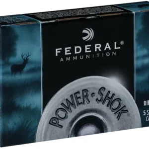 Federal Power-Shok Ammunition 12 Gauge 2-3/4" 1 oz Hollow Point Rifled Slug Box of 5