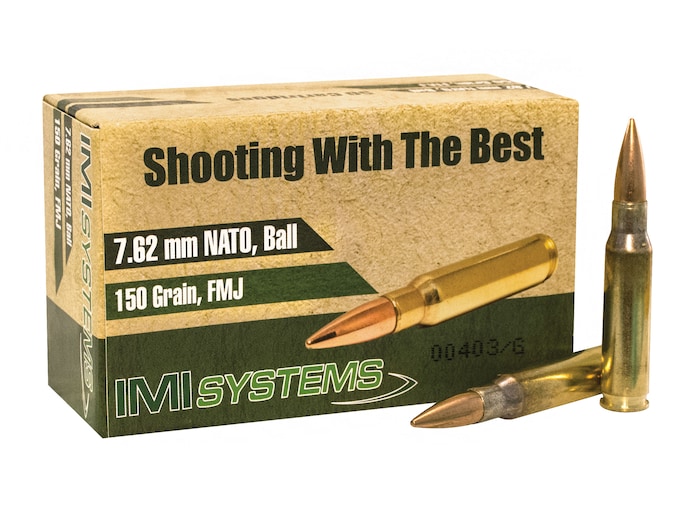 IMI Ammunition 7.62x51mm NATO 150 Grain M80 Full Metal Jacket
