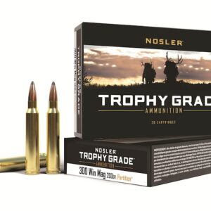 Nosler Trophy Grade Ammunition 300 Winchester Magnum 200 Grain Partition Box of 20