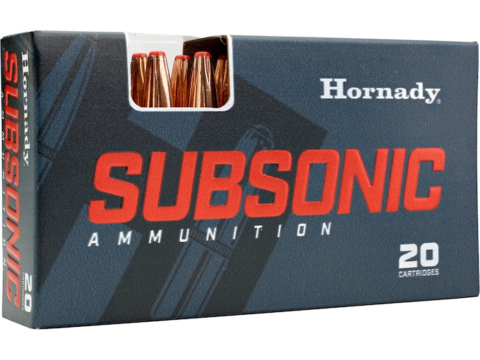 Hornady Subsonic Ammunition 350 Legend 250 Grain SUB-X FTX Box of 20