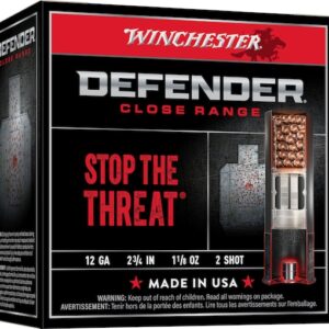 Winchester Defender Ammunition 12 Gauge 2-3/4" 1-1/8 oz #2 Plated Shot Box of 25