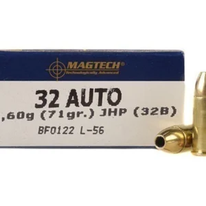 Magtech Ammunition 32 ACP 71 Grain Jacketed Hollow Point Box of 50