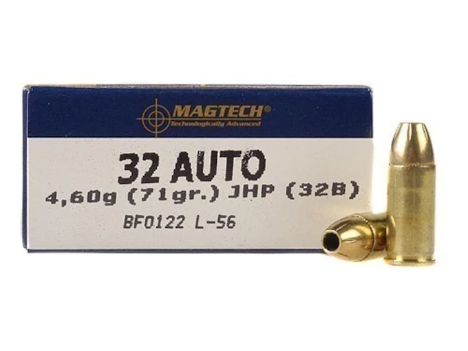 Magtech Ammunition 32 ACP 71 Grain Jacketed Hollow Point Box of 50