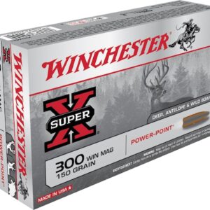 Winchester Super-X Ammunition 300 Winchester Magnum 150 Grain Power-Point Box of 20