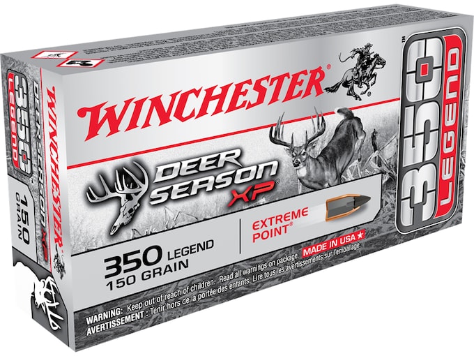 Winchester Deer Season XP Ammunition 350 Legend 150 Grain Extreme Point Polymer Tip Box of 20