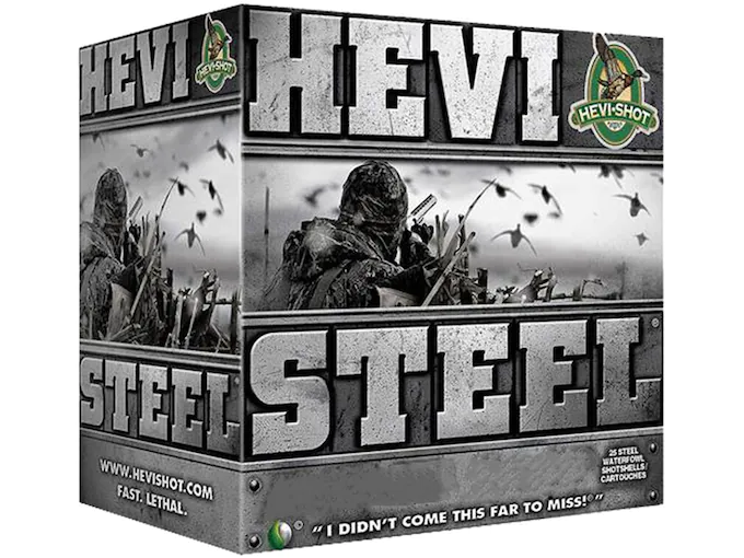 Hevi-Shot Hevi-Steel Ammunition 12 Gauge 2-3/4" 1-1/8 oz #4 Non-Toxic Shot