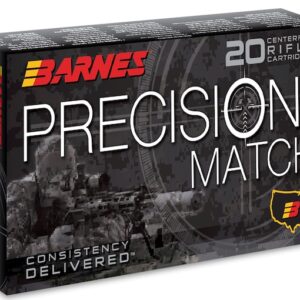 Barnes Precision Match Ammunition 6.5 Creedmoor 140 Grain Open Tip Match Box of 20