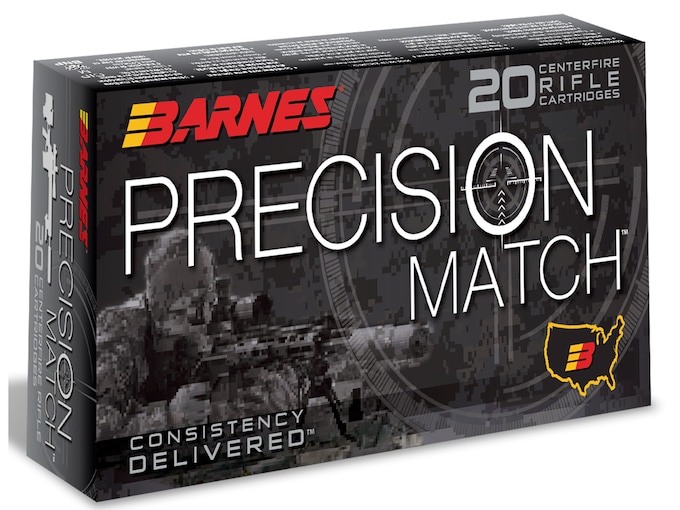 Barnes Precision Match Ammunition 260 Remington 140 Grain Open Tip Match Box of 20