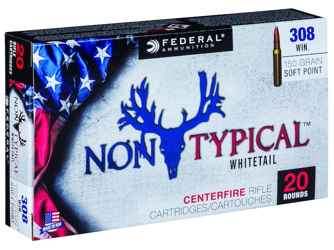 Federal Non-Typical Ammunition 308 Winchester 150 Grain Soft Point Box of 20