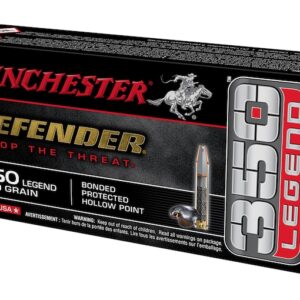 Winchester Defender Ammunition 350 Legend 160 Grain Bonded Jacketed Hollow Point Box of 20