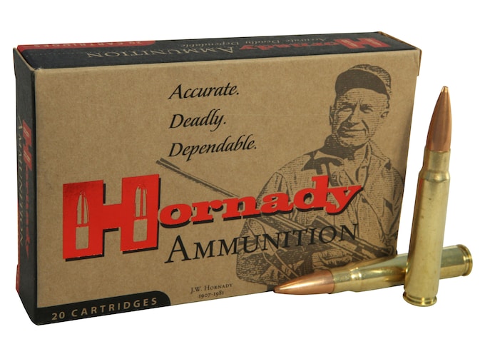 Hornady Vintage Match Ammunition 8x57mm JS Mauser (323 Diameter) 196 Grain Hollow Point Boat Tail Box of 20
