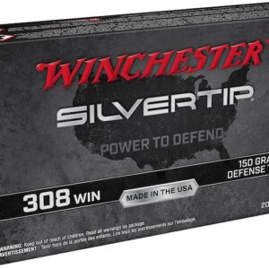 Winchester Silvertip Defense Ammunition 308 Winchester 150 Grain Polymer Tip Box of 20