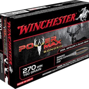Winchester Power Max Bonded Ammunition 270 Winchester 150 Grain Protected Hollow Point Box of 20