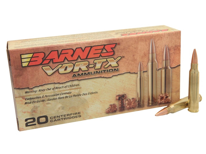 Barnes VOR-TX Ammunition 5.56x45mm NATO 62 Grain TSX Hollow Point Boat Tail Lead-Free Box of 20