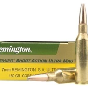 Remington Core-Lokt Ammunition 7mm Remington Short Action Ultra Magnum 150 Grain Core-Lokt Pointed Soft Point Box of 20