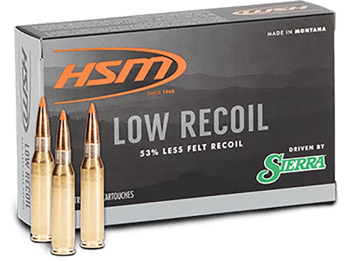 HSM Tipping Point Ammunition 6.5 Creedmoor 130 Grain Sierra GameChanger Tipped GameKing Box of 20