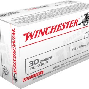 Winchester USA Ammunition 30 Carbine 110 Grain Full Metal Jacket