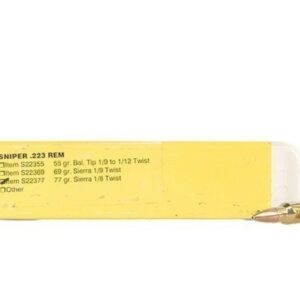 Buffalo Bore Sniper Ammunition 223 Remington 77 Grain Hollow Point Boat Tail Box of 20