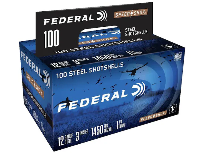 Federal Speed-Shok Ammunition 12 Gauge 3" 1-1/4 oz Non-Toxic Steel Shot