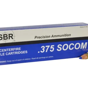 SBR Ammunition 375 SOCOM 250 Grain Barnes TTSX Polymer Tipped Spitzer Lead-Free Box of 20