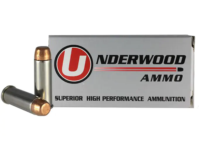 Underwood Ammunition 44 Remington Magnum 245 Grain Full Metal Jacket Box of 50
