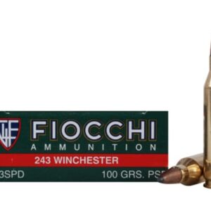 Fiocchi Shooting Dynamics Ammunition 243 Winchester 100 Grain Pointed Soft Point Box of 20