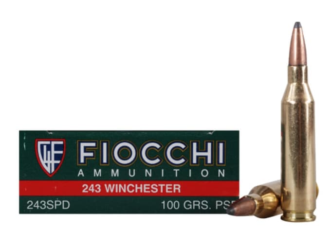 Fiocchi Shooting Dynamics Ammunition 243 Winchester 100 Grain Pointed Soft Point Box of 20